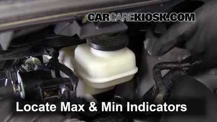 2009-2010 Pontiac Vibe Brake Fluid Level Check - 2009 Pontiac Vibe 1.8L